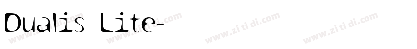 Dualis Lite字体转换